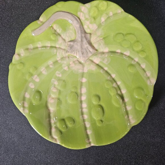 Boston Warehouse 2003 Harvest Gourd And Pumpkin Plates Set Of Four With Box - Picture 9 of 12